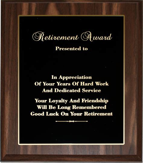 Employee Of The Month Plaque Template