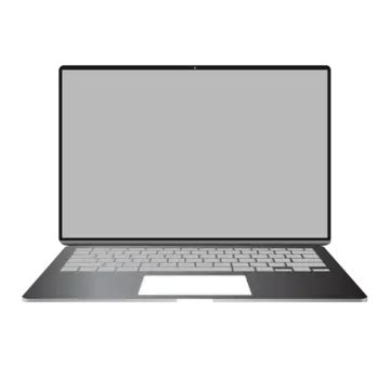 Laptop Mockup With Transparent Vector, Laptop Mockup, Laptop, Pc PNG ...