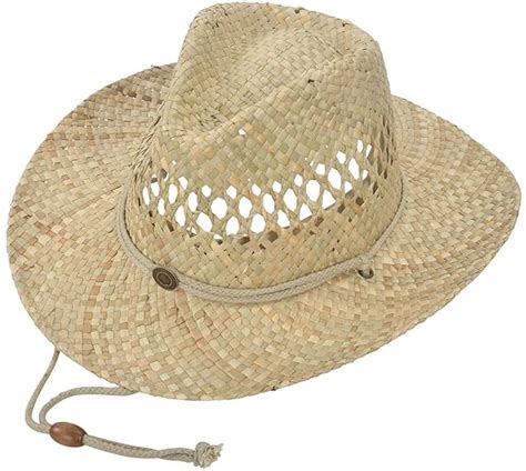 AMC Summer Cool Western Straw Cowboy Hat For Men & Women: Amazon.co.uk ...