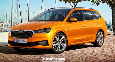 2023 Skoda Fabia Combi Previewed In Unofficial Illustration | Carscoops