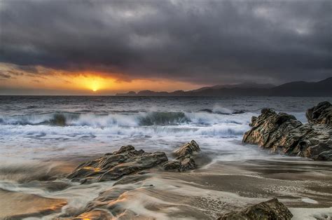 Baker Beach Flowing Sunset Photograph by Richard Raul Photography