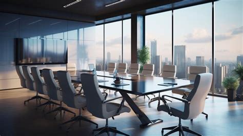 Premium Photo | Corporate Meeting Room with Modern Furniture