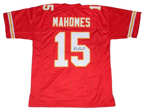 Patrick Mahomes Autographed Jersey - #15 Red Jsa