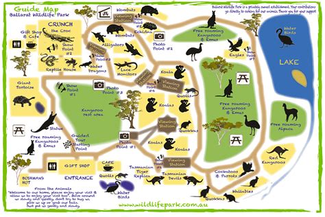 Ballarat Wildlife Park Map - Briana Teresita