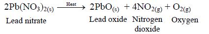 Give an example of a decomposition reaction. Describe an activity to ...