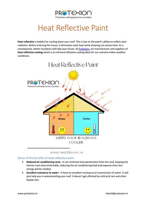 Heat Reflective Paint by protexion01 - Issuu