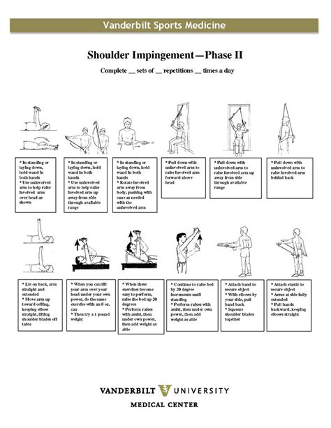 Shoulder Impingement Phase II Exercises | Shoulder impingement ...