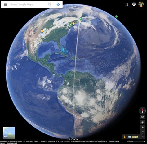 Local Guides Connect - Google Maps Satellite view straight line cloud ...