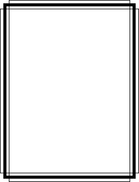 Border 6 by @Arvin61r58, simple black and white border, on @openclipart ...