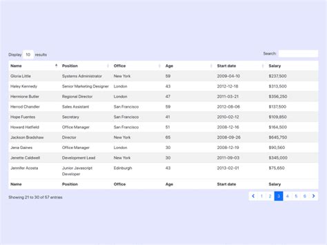 Bootstrap 5 Table with Pagination and Search and Sorting — CodeHim