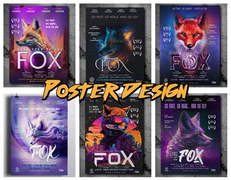 Fox Poster design 2023 by Md Arif Hossain on Dribbble