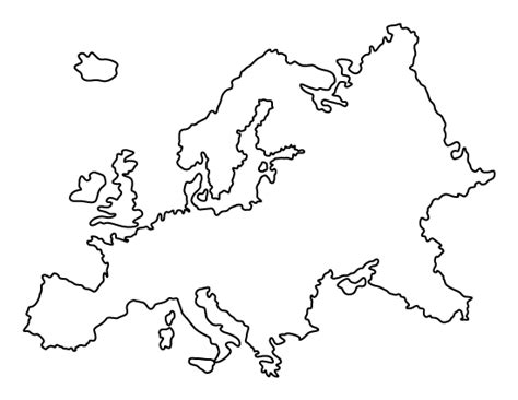 Europe Outline Continent