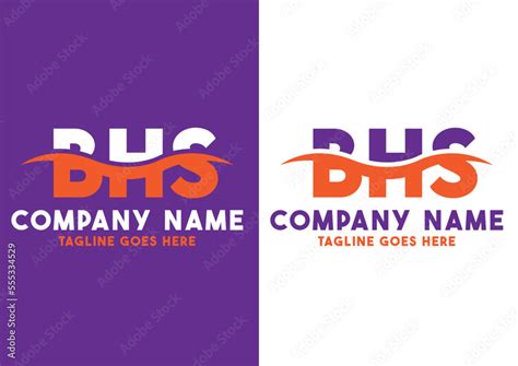 Letter BHS logo design vector template, BHS logo Stock Vector | Adobe Stock