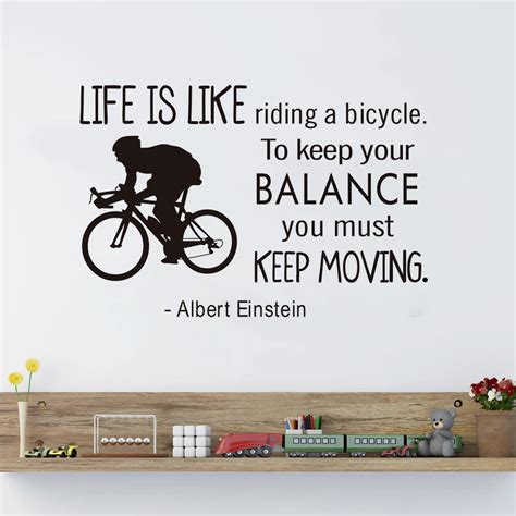 Keep Balance Keep Moving Inspirational Sayings Wall Sticker Self ...