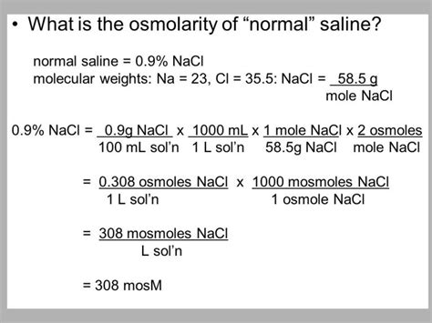 Osmolarity | Definition, Formula & Osmolarity vs. Osmolality