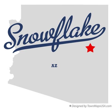 Map of Snowflake, AZ, Arizona