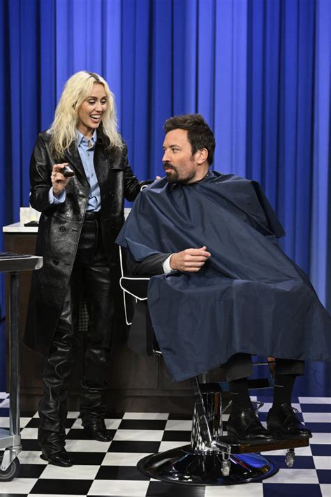 Miley Cyrus Gives Jimmy Fallon Drastic Makeover on 'The Tonight Show ...