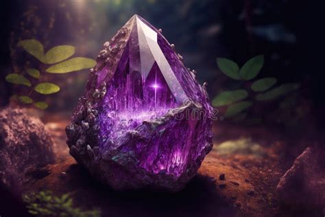 Magical Fantasy Crystal Amethyst Mystical Glows from the Inside ...