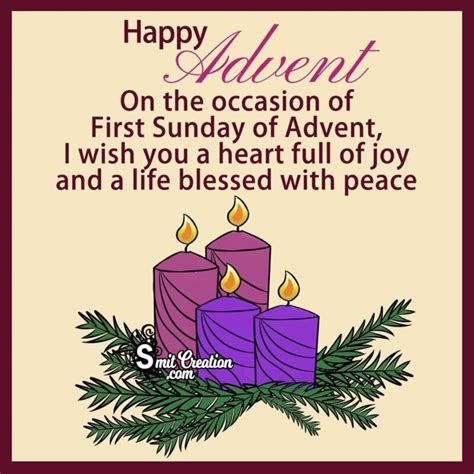 Happy Advent Sunday Wishes, Blessings, Messages Images - SmitCreation.com