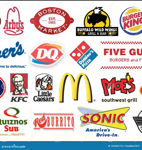 Logo For The Fast Food Chains Stock Photo | CartoonDealer.com #87885780