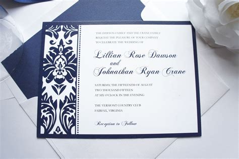 32+ Inspired Photo of Damask Wedding Invitations - regiosfera.com