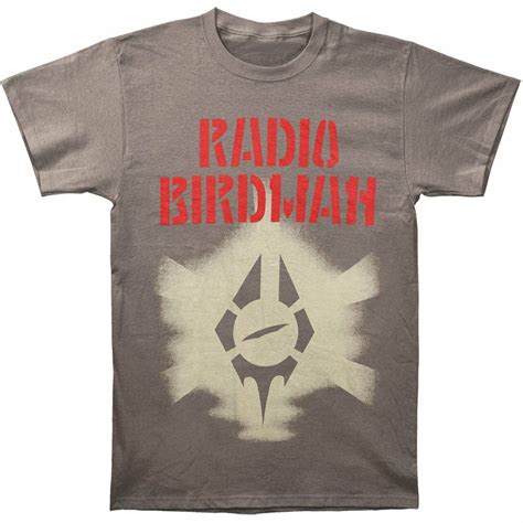 Radio Birdman- Logo on a charcoal shirt