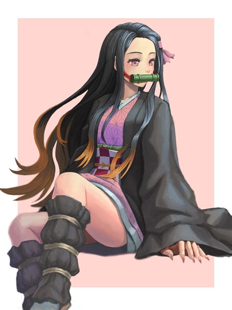 ArtStation - Demon Slayer - nezuko fan art