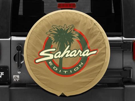 Mopar Jeep Wrangler 30x9.5x15 Sahara Edition Spare Tire Cover - Tan ...