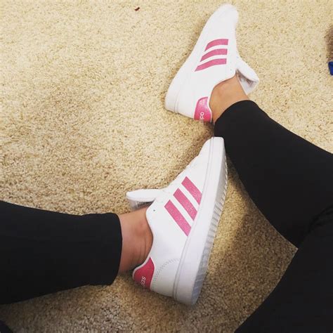 Pink glitter adidas shoes 💓 | Adidas sneakers, Adidas shoes, Shoes