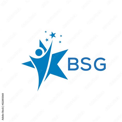 BSG Letter logo white background .BSG Business finance logo design ...