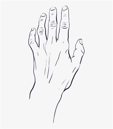 Two Reaching Hand Drawing Clipart