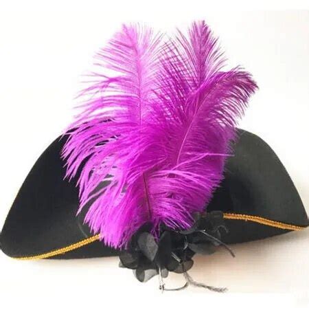 10 colors leather pirate hat mens pirate hat feather caribbean pirate ...