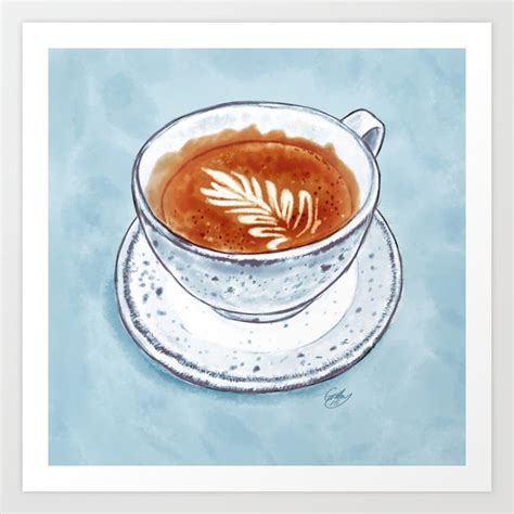 Flat White Art Print by Sam Gilbey | Society6