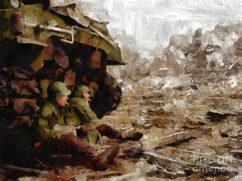 Battlefield, World War Two Painting by Esoterica Art Agency - Pixels