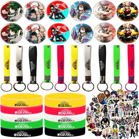 Buy My Hero Academia Merch Set, MHA Party Supplies - 50 Pack Stickers ...