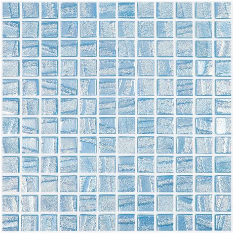 Light Blue 1" x 1" Glass Mosaic Tile for Pools | AquaBlu Mosaics