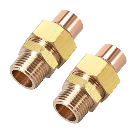 G1/2 Lead Free Copper Union Fitting with Sweat Solder Joint to Male ...