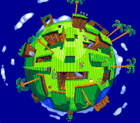 An Emerald Hill zone globe by Daydreamer94 on Newgrounds