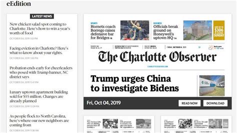 Charlotte Observer makes improvements to eEdition | Charlotte Observer