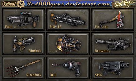 Fallout 76 weapons for classic Fallout by Red888guns on DeviantArt