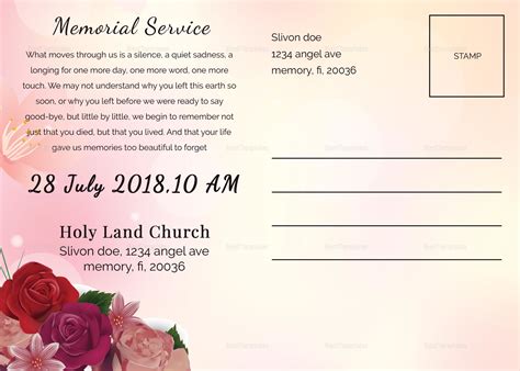 Funeral Death Announcement Template in Adobe Photoshop, Microsoft Word