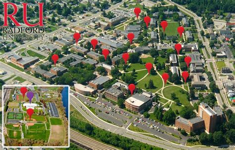 Radford University Campus Map – Map VectorCampus Map