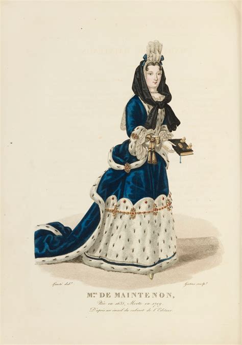 Francoise d'Aubigne, Marquise de Maintenon, second wife to King Louis ...