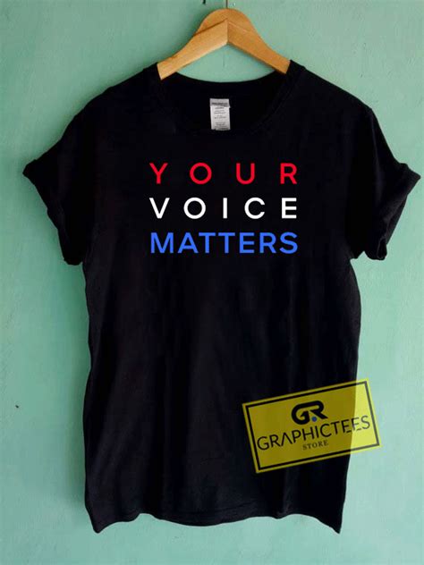 Your Voice Matters Logo Tee Shirts