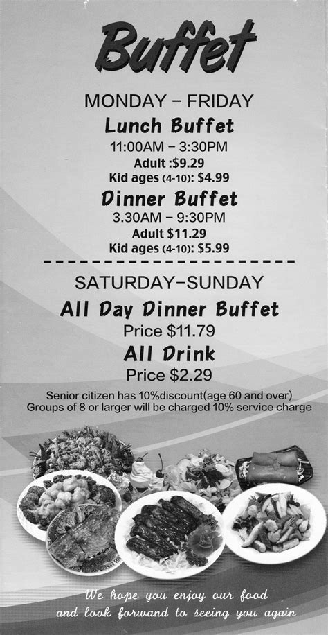 Grand Buffet – Menu – Midland – Midland Menus