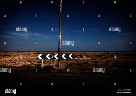 Road chevrons hi-res stock photography and images - Alamy