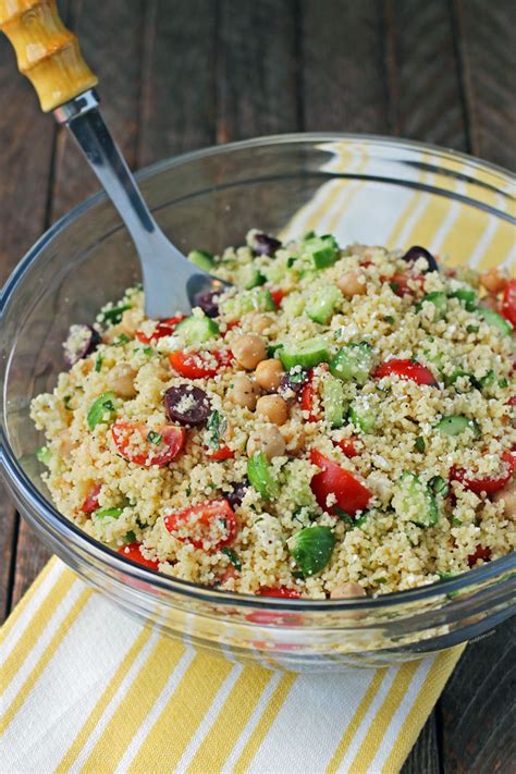 Mediterranean Couscous Salad - Emily Bites