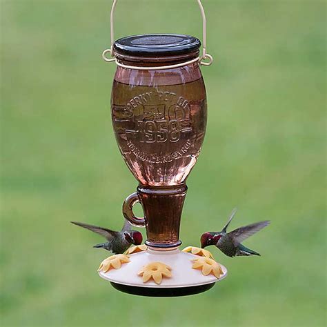 Sugar Maple Top Fill Hummingbird Feeder. Easy Cleaning & Filling