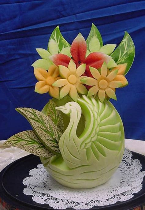 25 Beautiful Fruit Carving works and Fruit Art Ideas for your inspiration