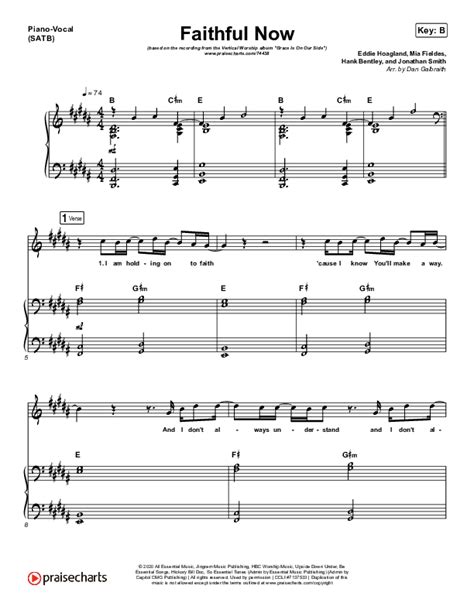 Faithful Now Sheet Music PDF (Vertical Worship) - PraiseCharts